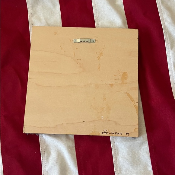 Red and pink Bird Art wood wall hanging - Picture 6 of 9